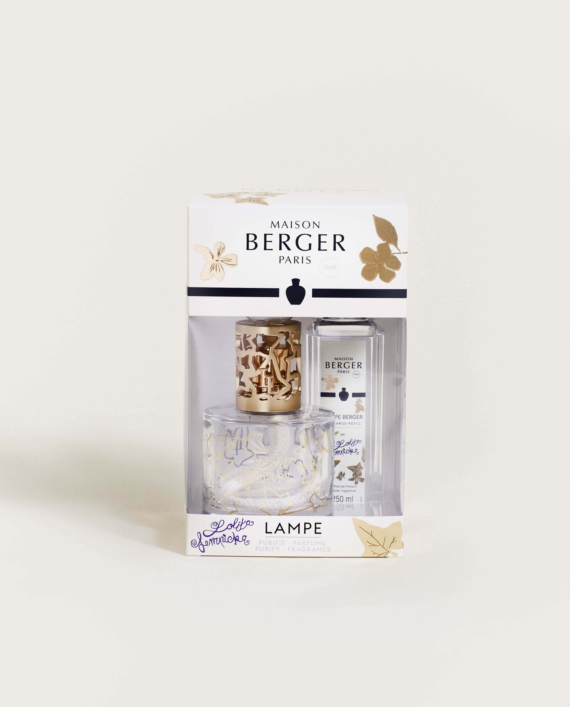 Lolita Lempicka Home Fragrance Lamp Gift Set in Clear Glass