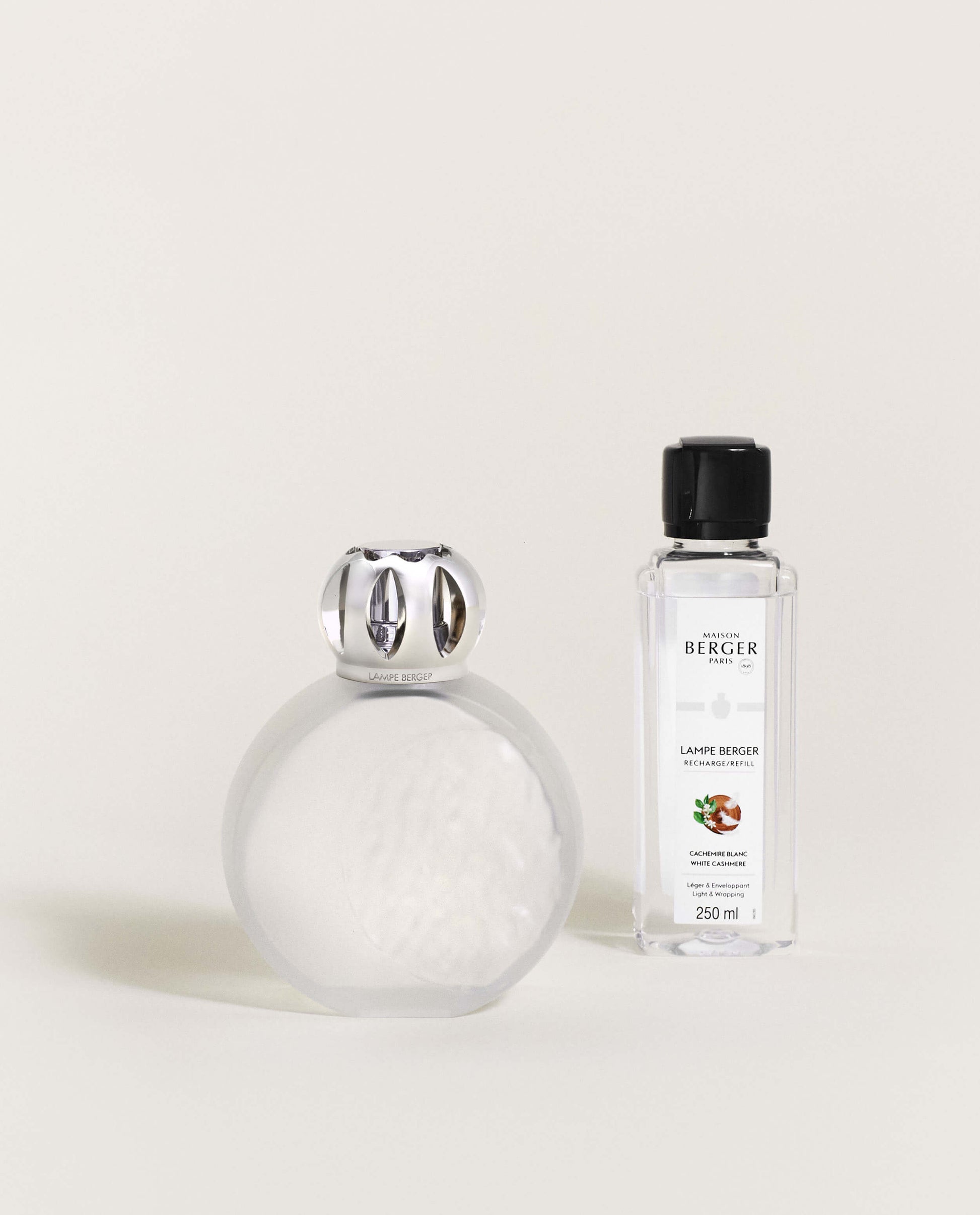 Astral Frosted Home Fragrance Lamp Gift Set with White Cashmere