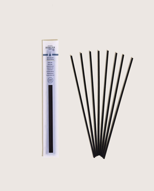 Reeds for Diffuser - Black Polymer Sticks - 8.3 in (21 cm)