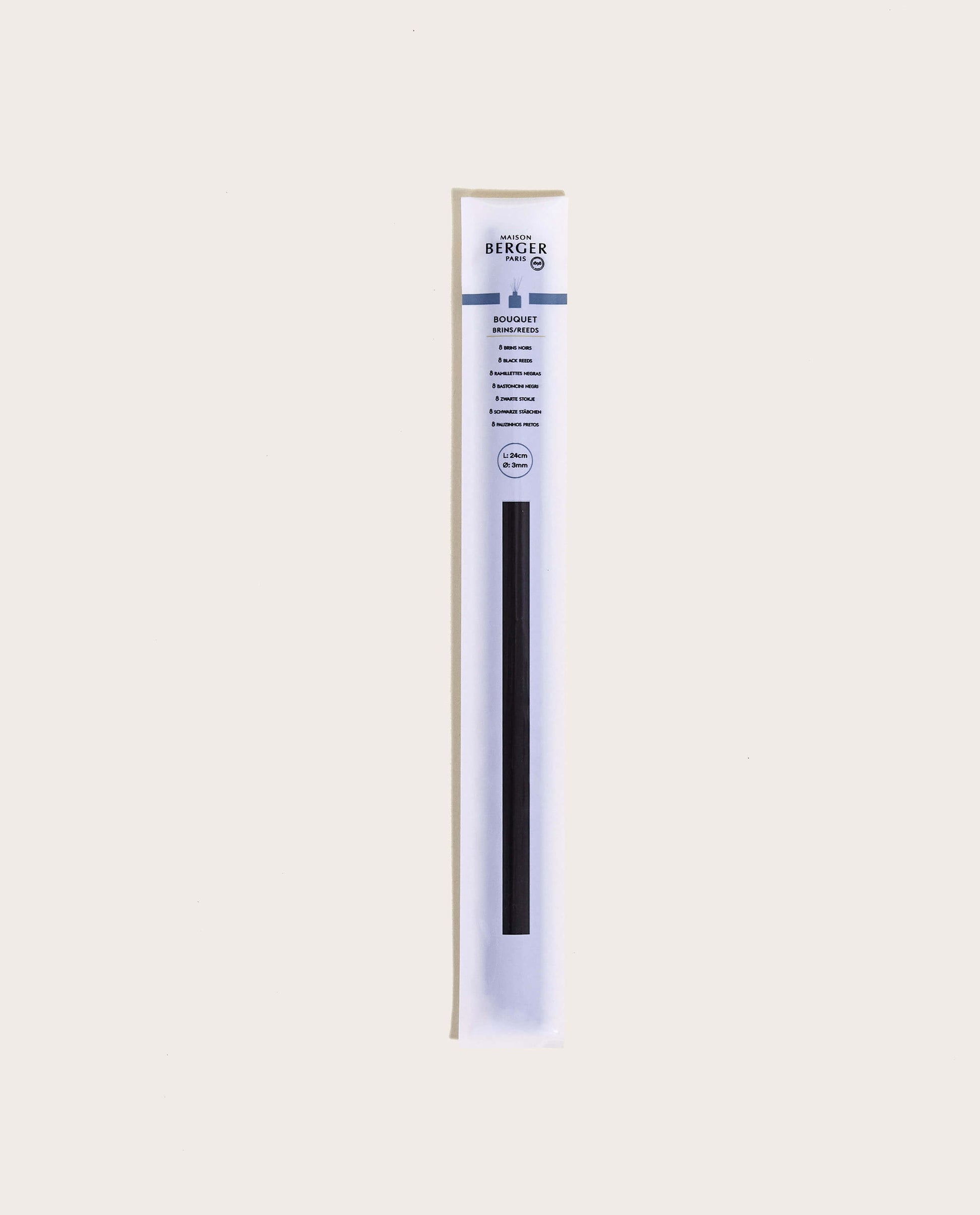 Reeds for Diffuser - Black Polymer Sticks - 9.4 in (24 cm)