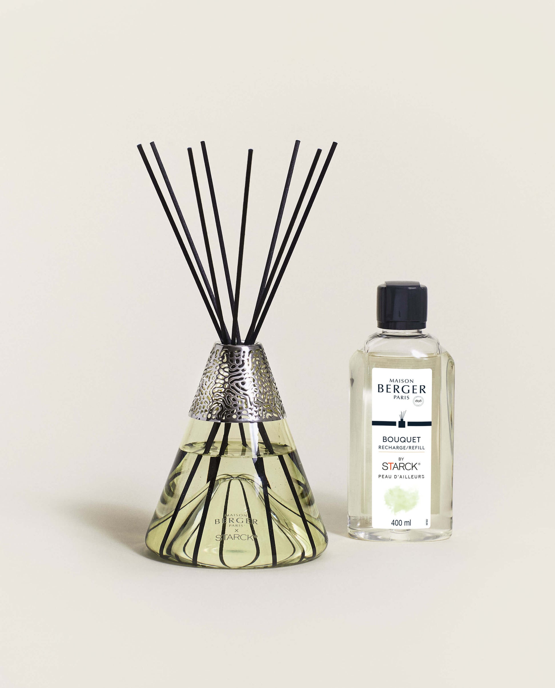 Starck Green Reed Diffuser Gift Set with Peau d’Ailleurs