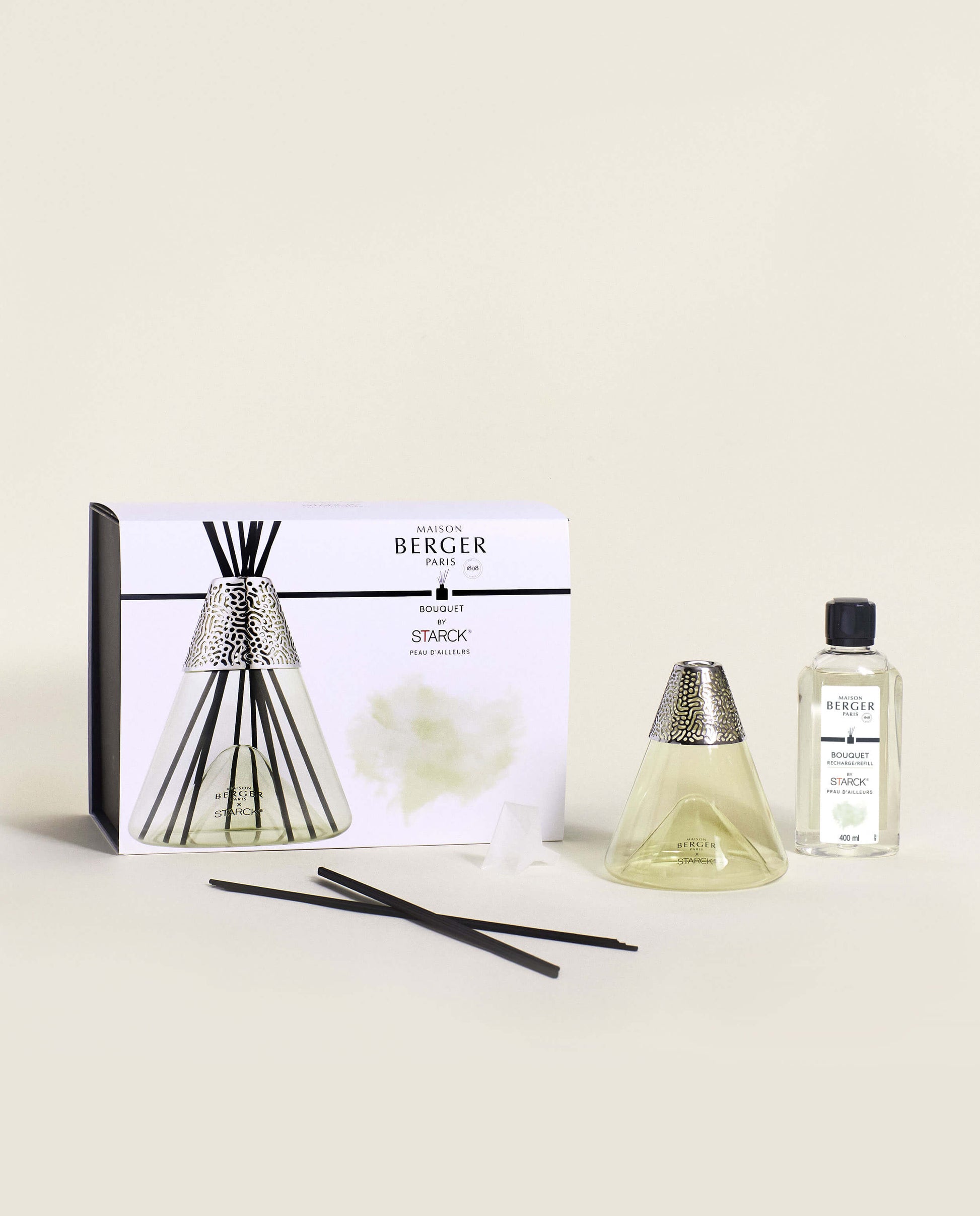 Starck Green Reed Diffuser Gift Set with Peau d’Ailleurs