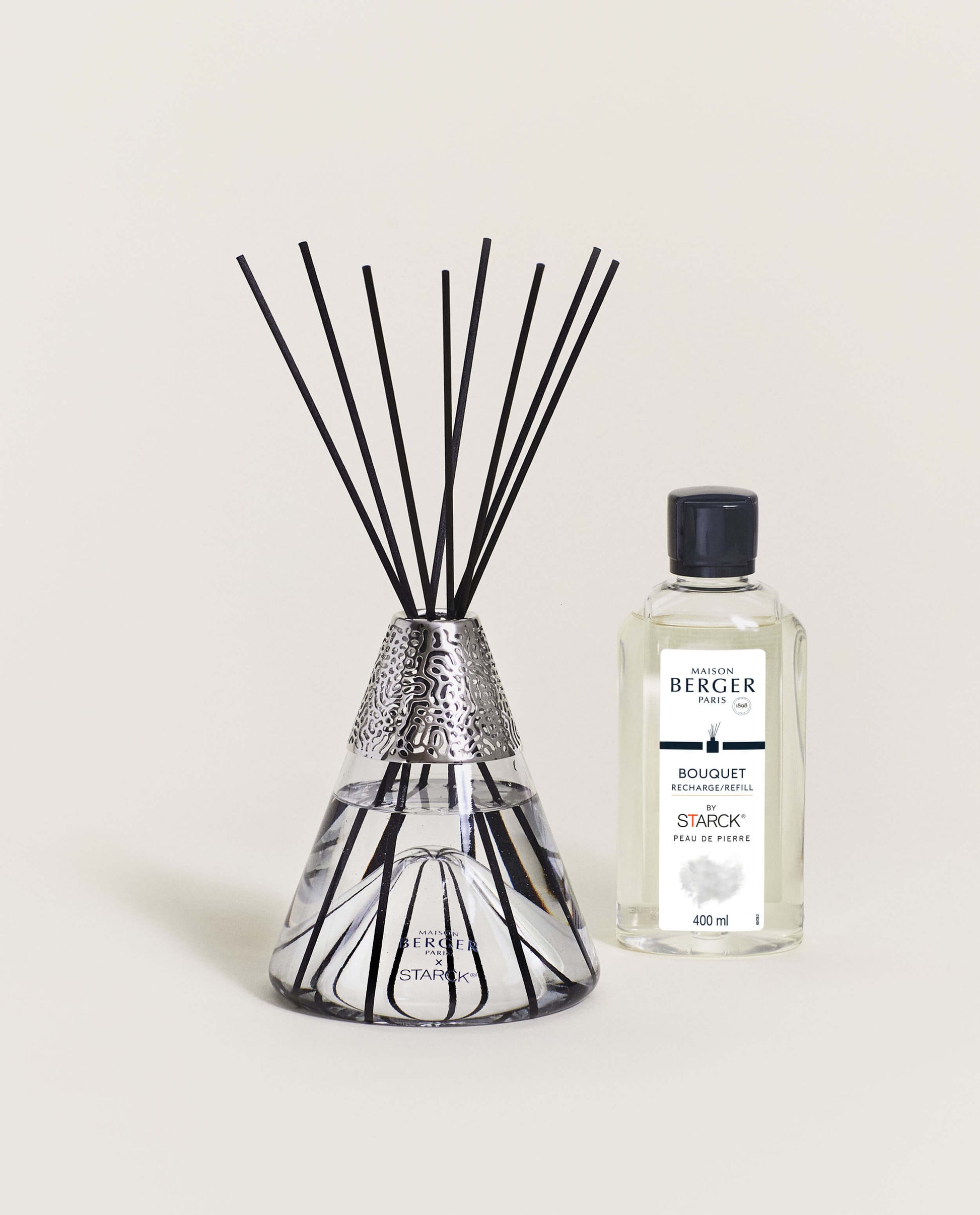 Starck Grey Reed Diffuser Gift Set with Peau de Pierre