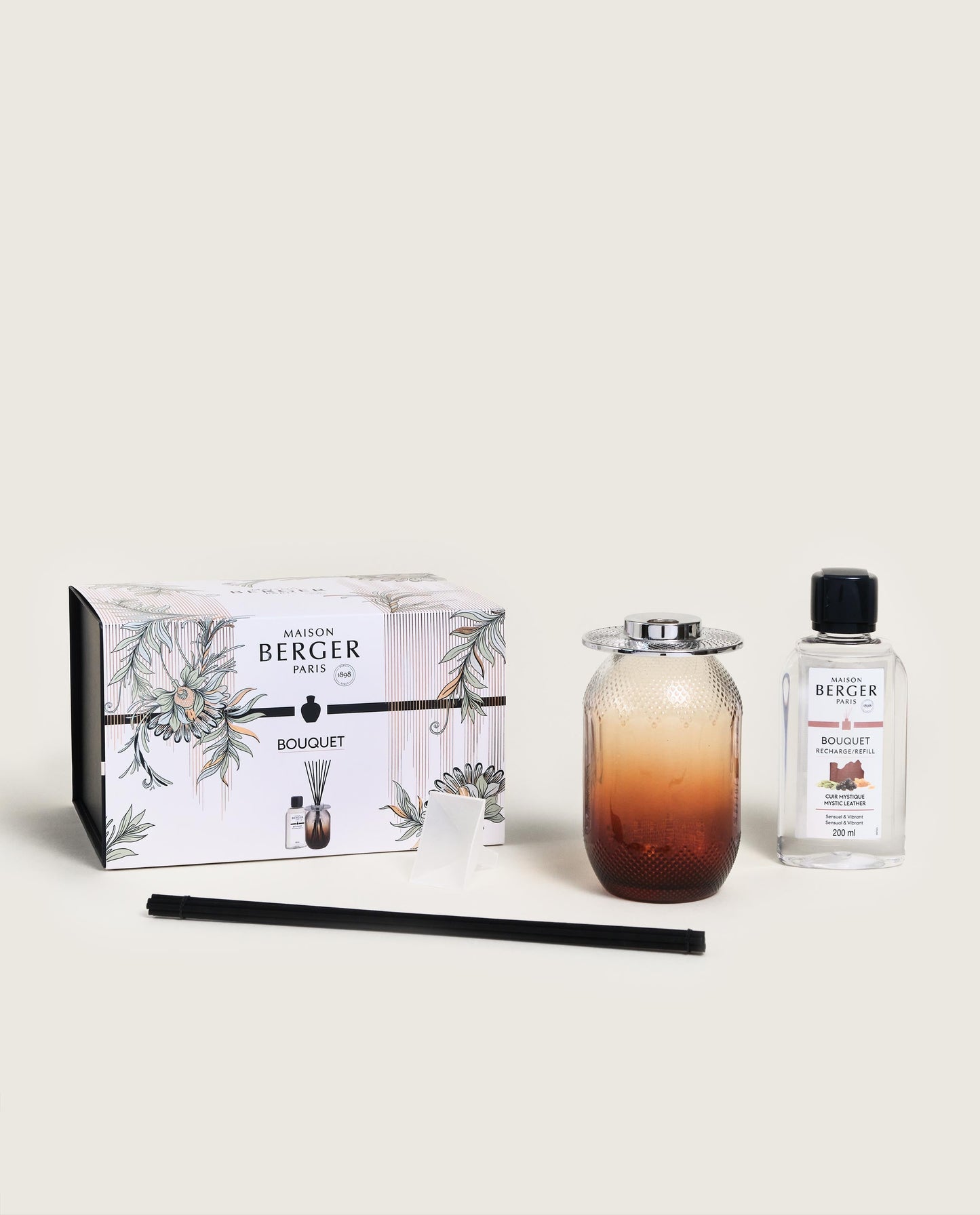 Evanescence Reed Diffuser Gift Set + Mystic Leather—Fawn